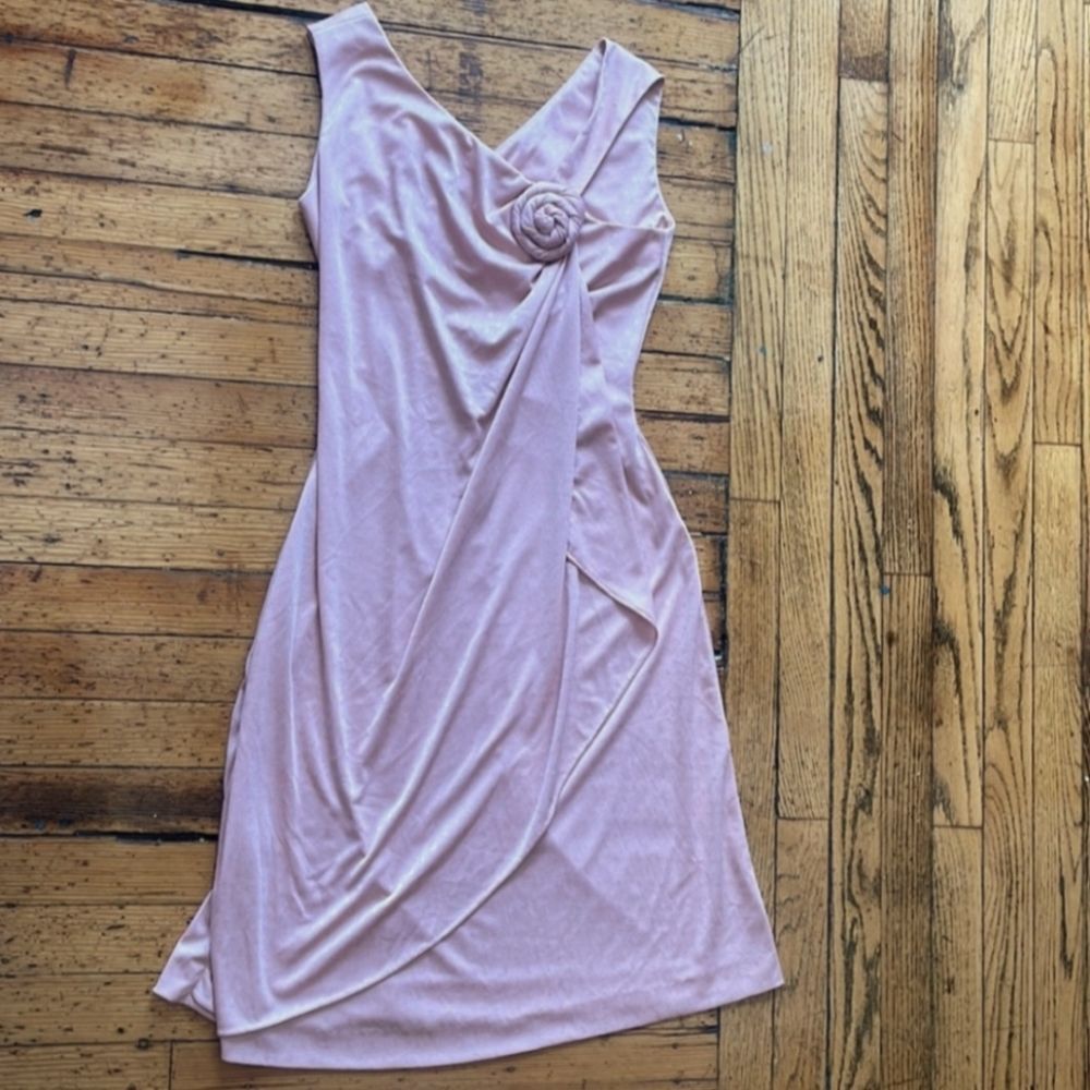 Enrico Serratiā Vintage Tulip Hem Dress Pink Size 10